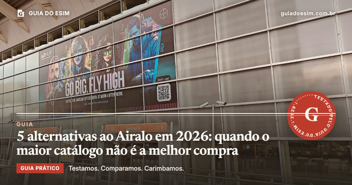 5 alternativas ao Airalo em 2026: quando o maior catálogo não é a melhor compra: guia prático do Guia do eSIM