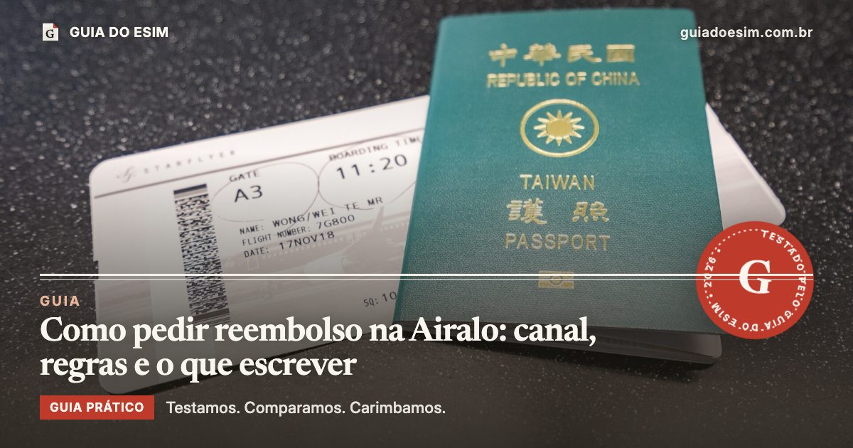 Como pedir reembolso na Airalo: canal, regras e o que escrever: guia prático do Guia do eSIM