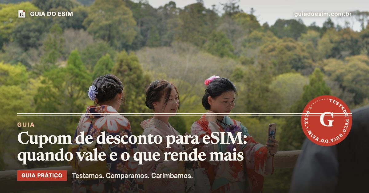 Cupom de desconto para eSIM: quando vale e o que rende mais: guia prático do Guia do eSIM