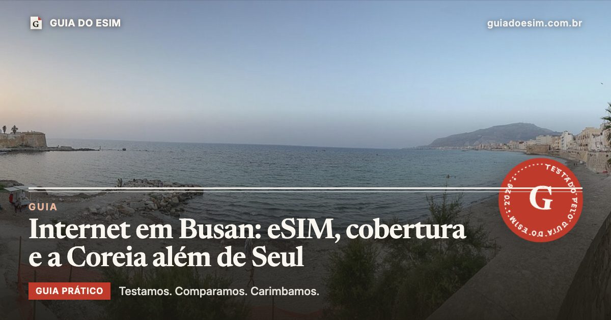 Internet em Busan: eSIM, cobertura e a Coreia além de Seul: guia prático do Guia do eSIM
