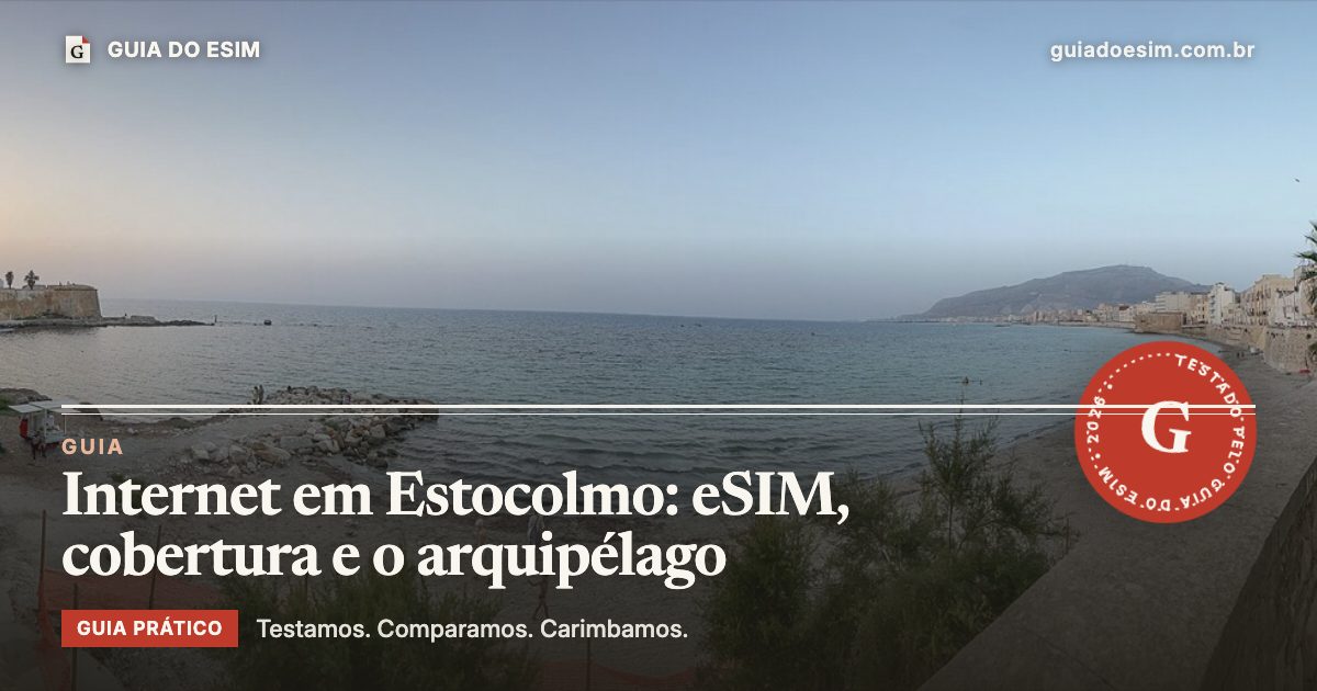 Internet em Estocolmo: eSIM, cobertura e o arquipélago: guia prático do Guia do eSIM