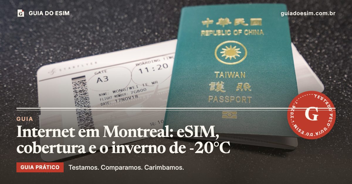 Internet em Montreal: eSIM, cobertura e o inverno de -20°C: guia prático do Guia do eSIM
