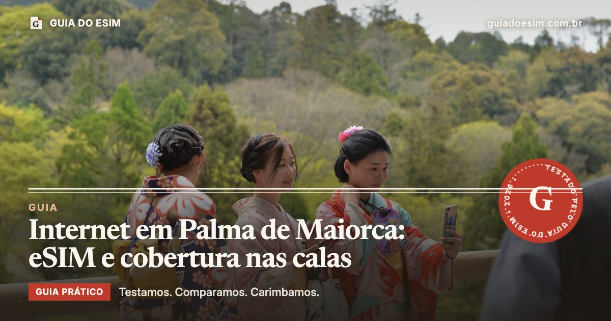 Internet em Palma de Maiorca: eSIM e cobertura nas calas: guia prático do Guia do eSIM