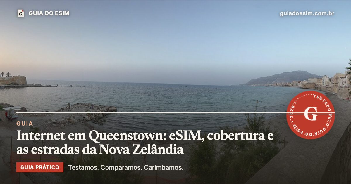 Internet em Queenstown: eSIM, cobertura e as estradas da Nova Zelândia: guia prático do Guia do eSIM
