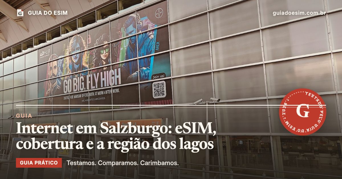 Internet em Salzburgo: eSIM, cobertura e a região dos lagos: guia prático do Guia do eSIM