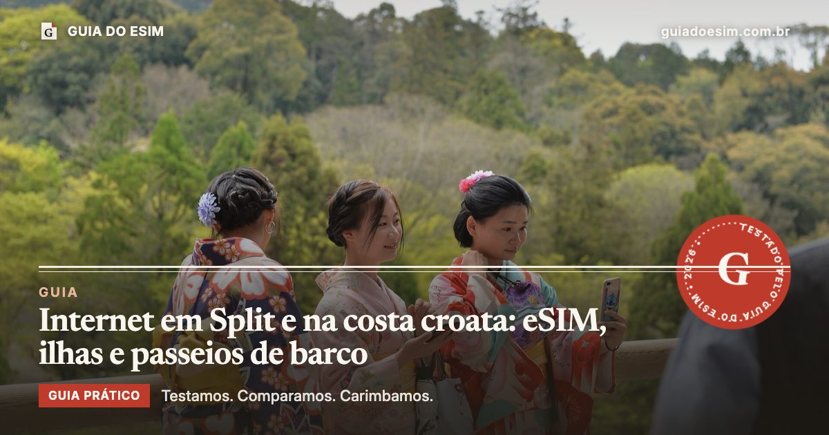 Internet em Split e na costa croata: eSIM, ilhas e passeios de barco: guia prático do Guia do eSIM