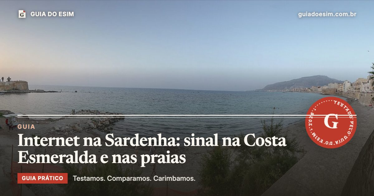 Internet na Sardenha: sinal na Costa Esmeralda e nas praias: guia prático do Guia do eSIM
