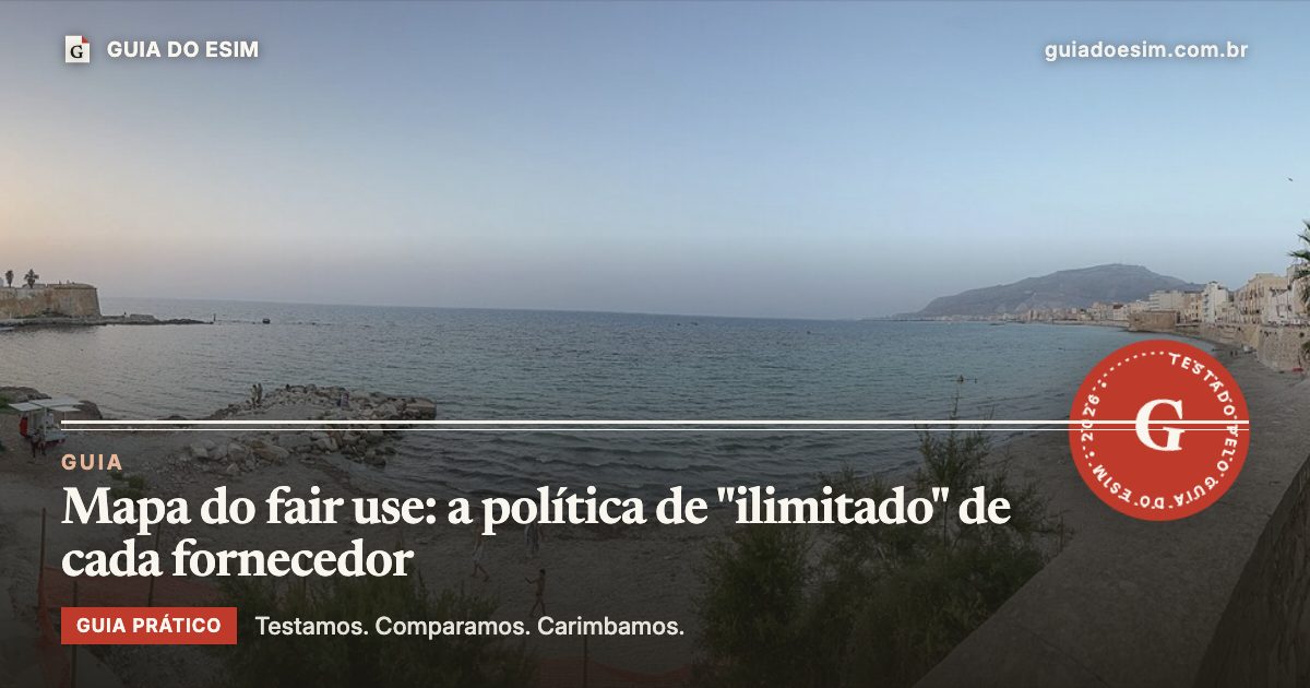 Mapa do fair use: a política de "ilimitado" de cada fornecedor: guia prático do Guia do eSIM
