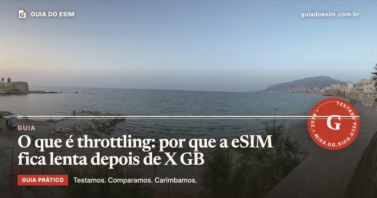 O que é throttling: por que a eSIM fica lenta depois de X GB: guia prático do Guia do eSIM