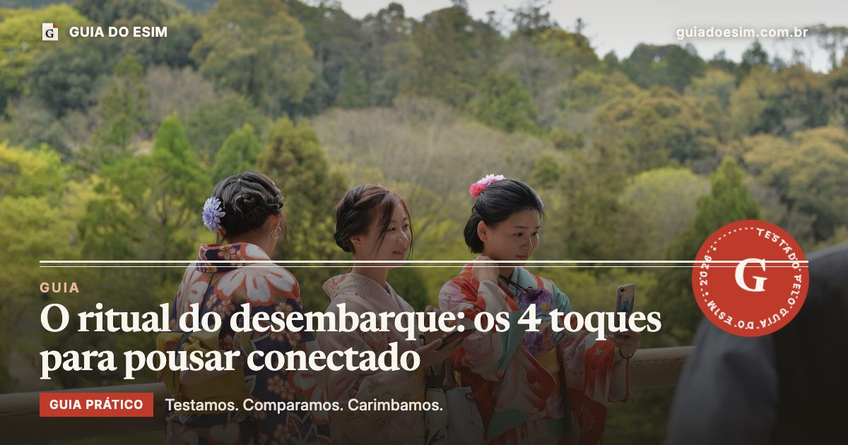O ritual do desembarque: os 4 toques para pousar conectado: guia prático do Guia do eSIM
