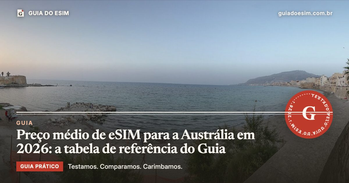 Preço médio de eSIM para a Austrália em 2026: a tabela de referência do Guia: guia prático do Guia do eSIM