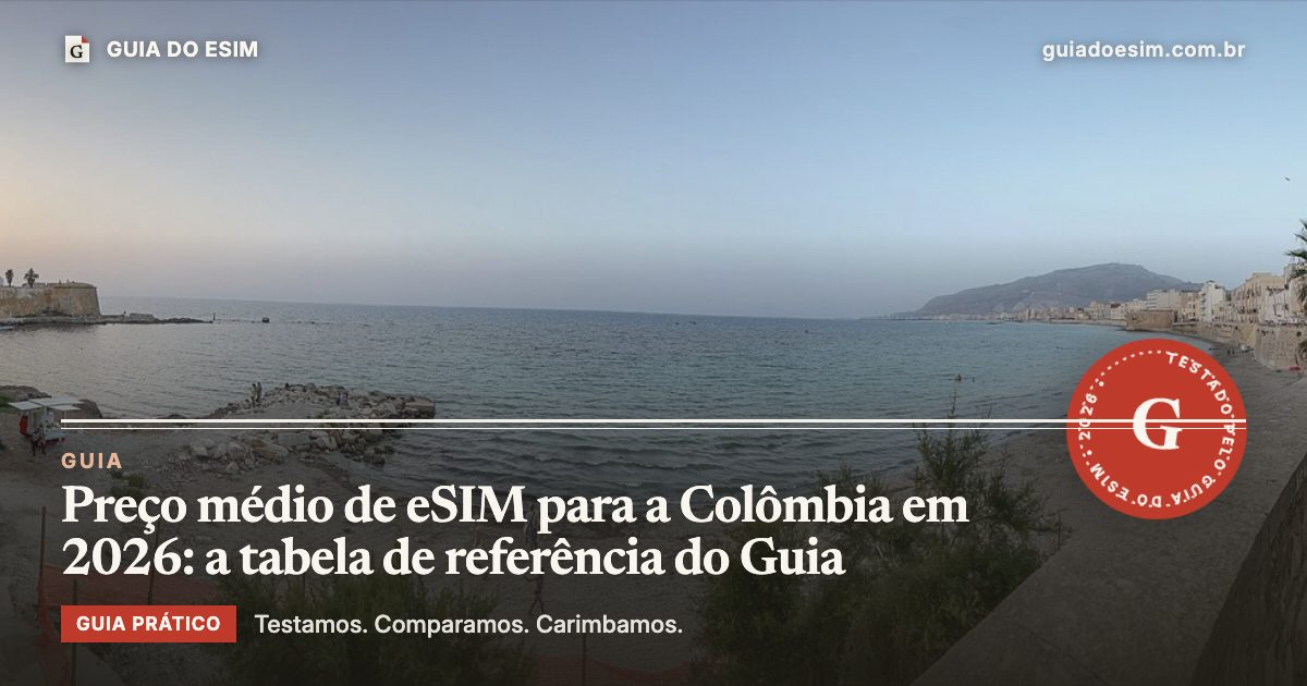 Preço médio de eSIM para a Colômbia em 2026: a tabela de referência do Guia: guia prático do Guia do eSIM