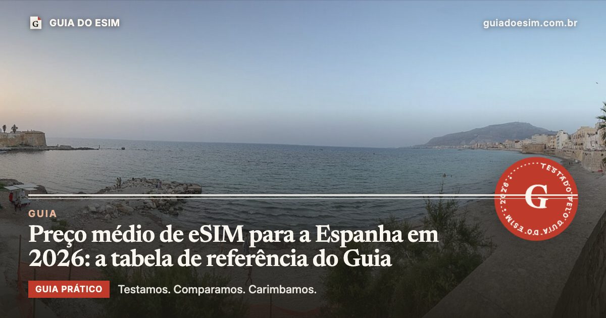 Preço médio de eSIM para a Espanha em 2026: a tabela de referência do Guia: guia prático do Guia do eSIM