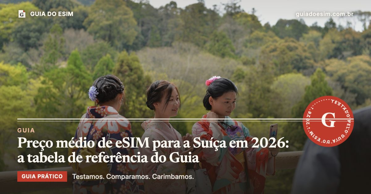 Preço médio de eSIM para a Suíça em 2026: a tabela de referência do Guia: guia prático do Guia do eSIM