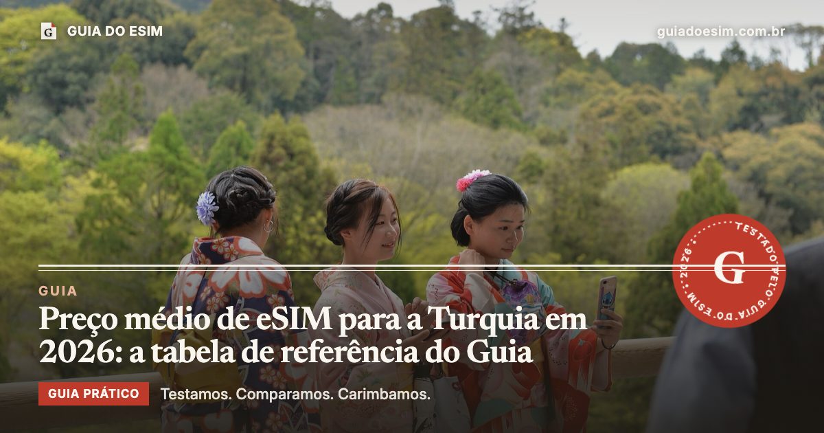 Preço médio de eSIM para a Turquia em 2026: a tabela de referência do Guia: guia prático do Guia do eSIM