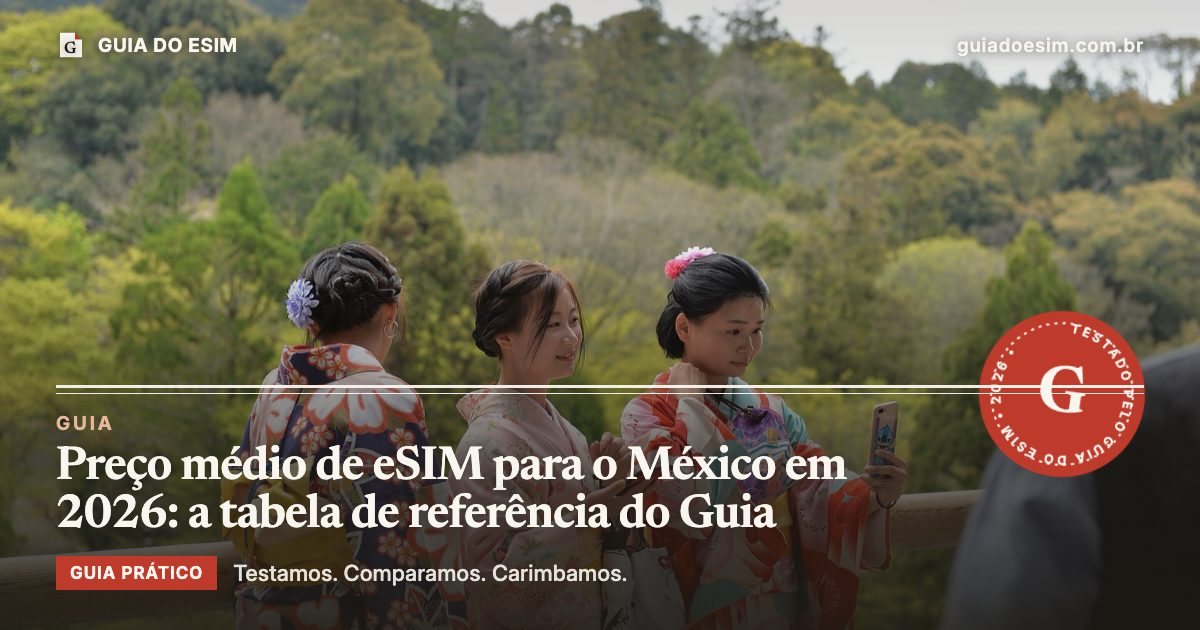 Preço médio de eSIM para o México em 2026: a tabela de referência do Guia: guia prático do Guia do eSIM