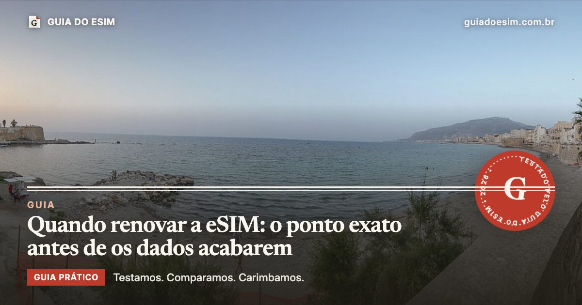 Quando renovar a eSIM: o ponto exato antes de os dados acabarem: guia prático do Guia do eSIM