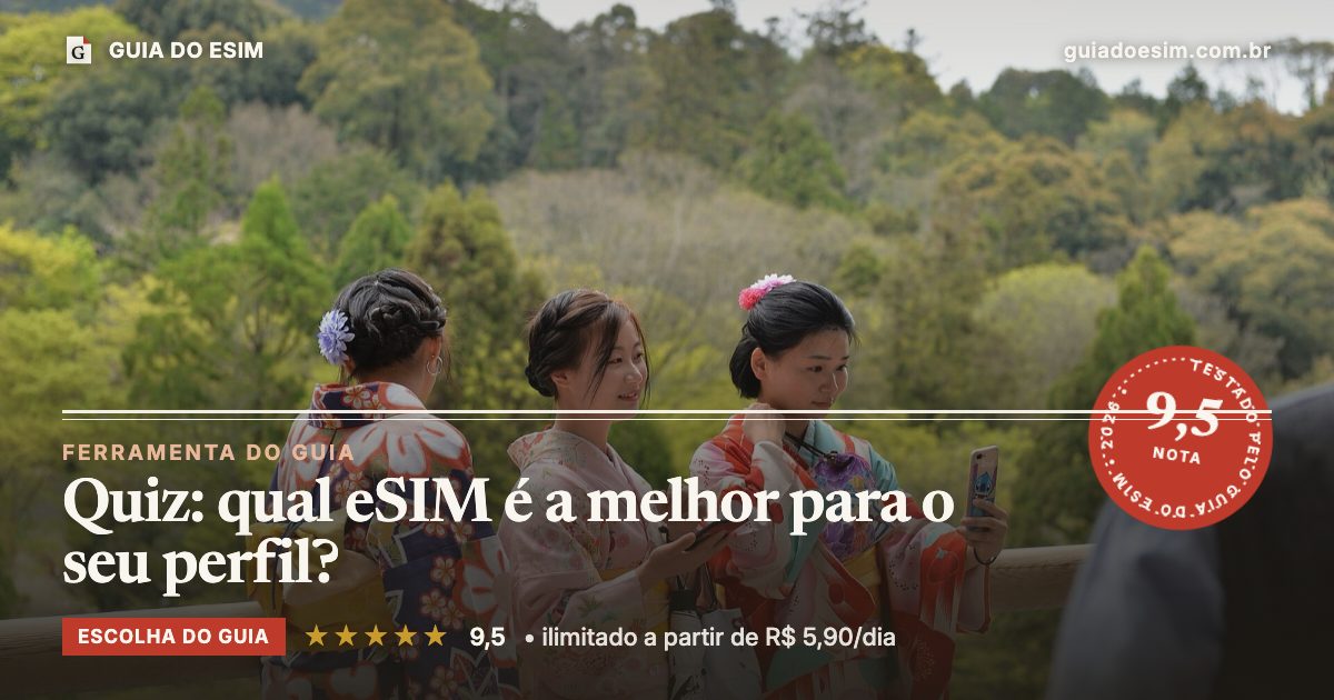 Quiz: qual eSIM é a melhor para o seu perfil?: análise do Guia do eSIM, nota 9,5