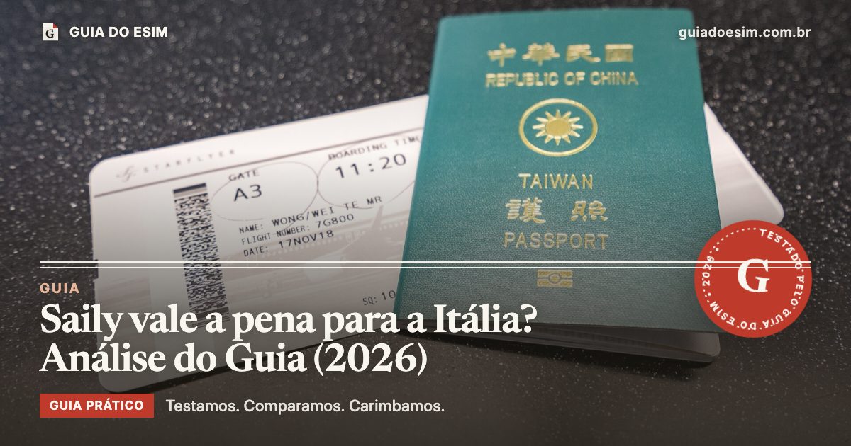 Saily vale a pena para a Itália? Análise do Guia (2026): guia prático do Guia do eSIM