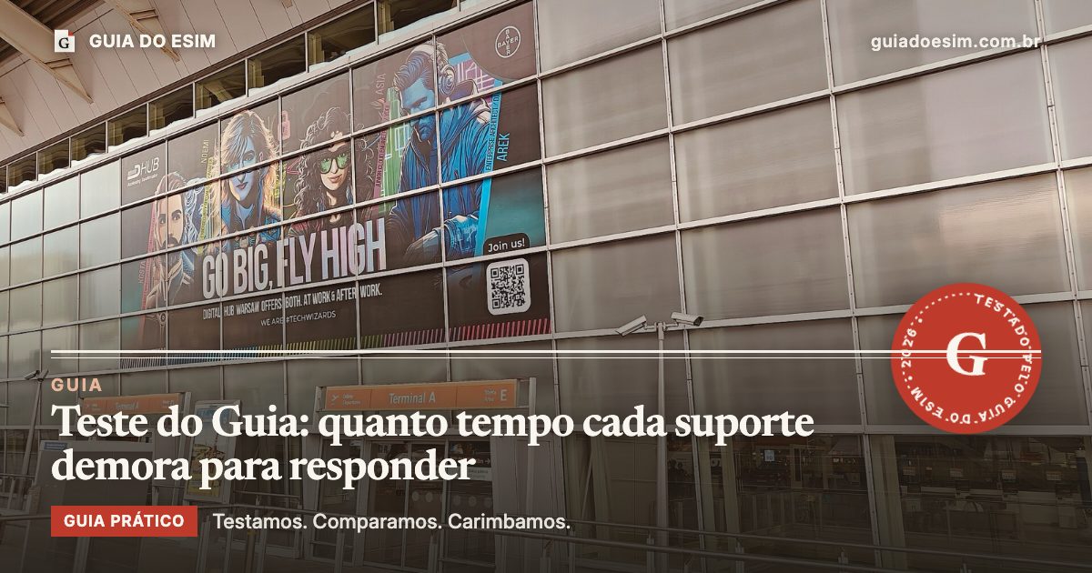 Teste do Guia: quanto tempo cada suporte demora para responder: guia prático do Guia do eSIM