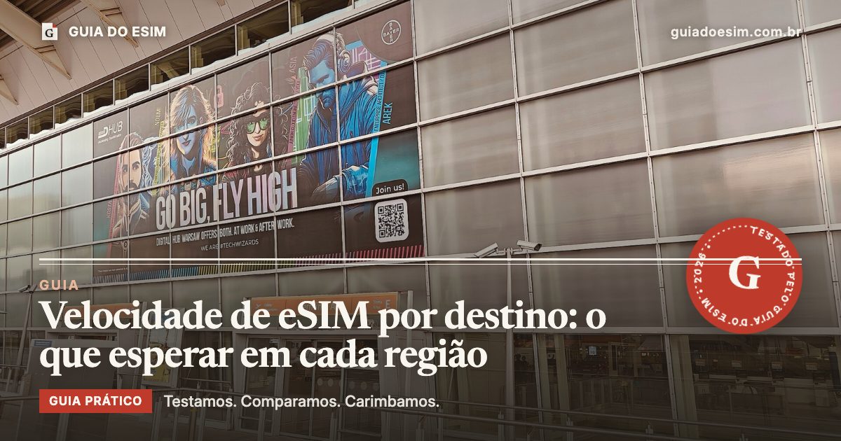 Velocidade de eSIM por destino: o que esperar em cada região: guia prático do Guia do eSIM